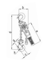 Talhas de alavanca Elevar - TAE - 0.8t, 1t e 2.5t