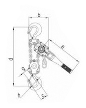 Talhas de alavanca Elevar - TAE - 6.3t